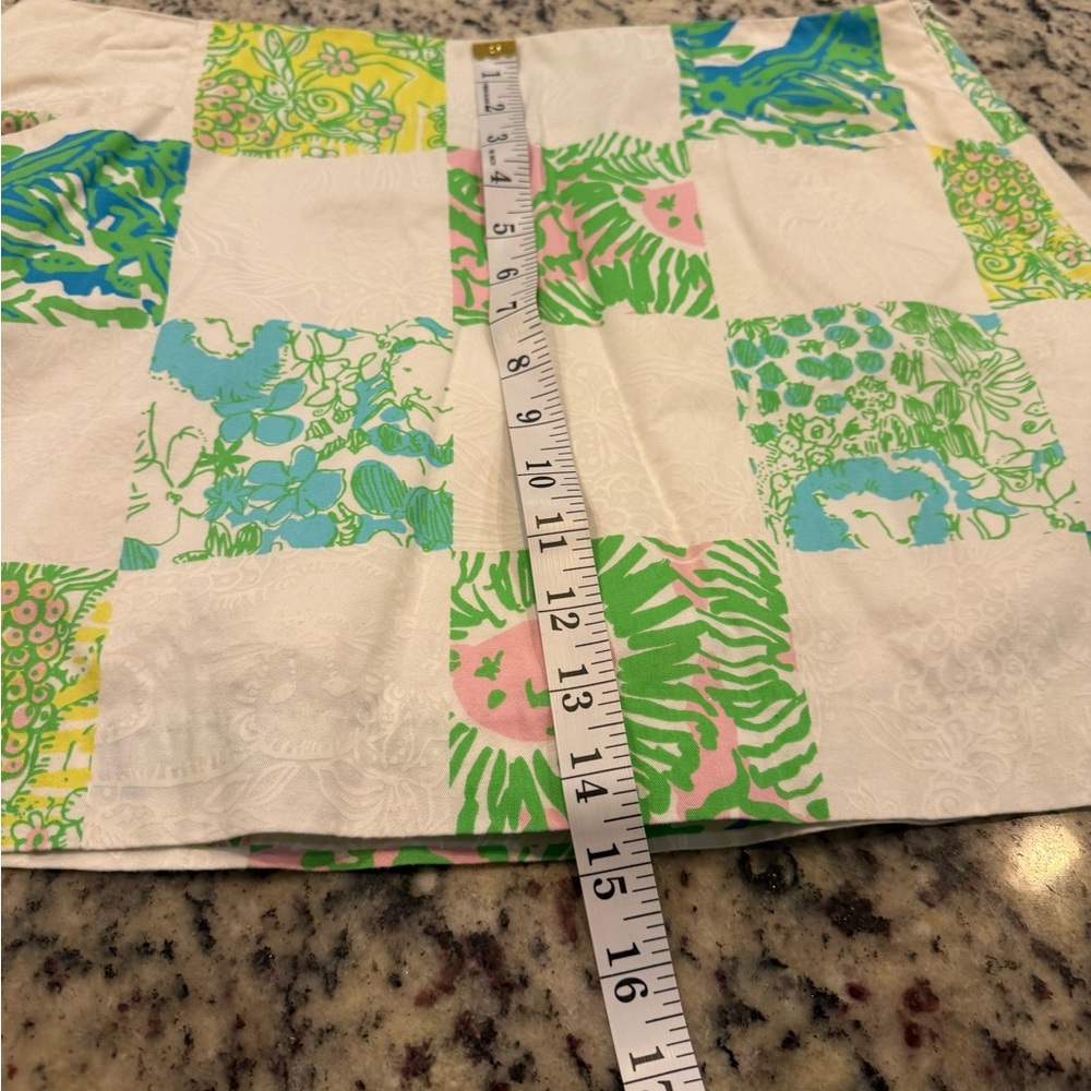 Lilly Pulitzer Floral Print Skort in Green and Blue - Picture 7 of 7